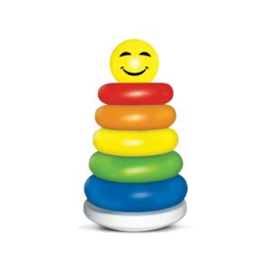 Wiggly Toys Junior Smiley Stacking Colorful Rings